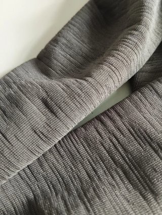 Diadema turbante gris con anilla