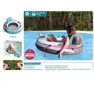 Flotador River Run Intex 135 cm nuevo