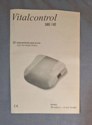 Cojín Masaje Shiatsu Vitalcontrol SMG140