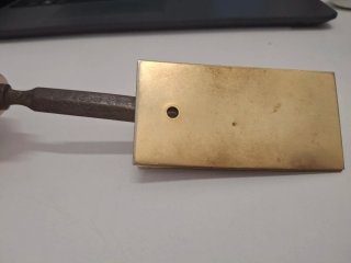 Tagliacarte vintage argento e quarzo rosa