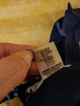 Bikini niña piñas azul marino talla 4/6