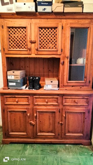 Alacena, vitrina , aparador , consola, de madera.
