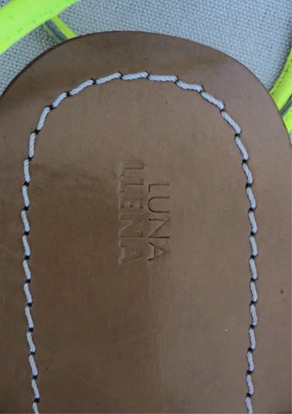 Chanclas Luna Llena Plata y Neón