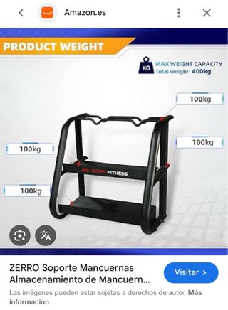 Soporte Pesas Zerro Fitness