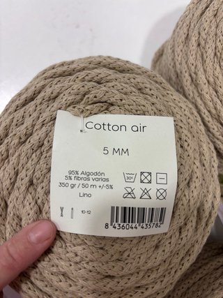 Ovillos Cotton Air CASASOL y aguja 10mm