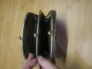 Monedero Cartera Vintage Piel Grabada