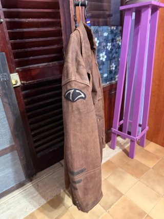 Giacca Armani camoscio marrone taglia 50