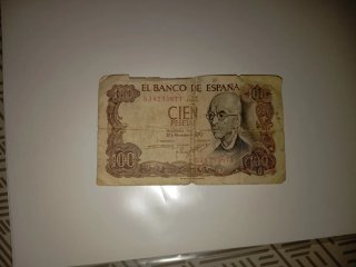 Billete 100 Pesetas España 1970