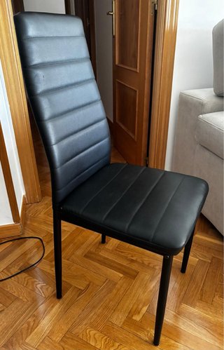Mesa de Comedor Extensible Cristal + 6 Sillas