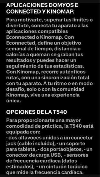 Cinta de correr Domyos T540C