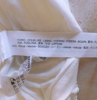 Vestido Zara Encaje Blanco Talla M Nuevo