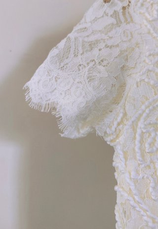 Vestido Zara Encaje Blanco Talla M Nuevo