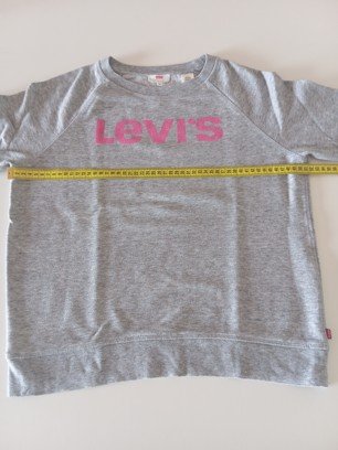 Sudadera Levi's Gris Logo Estampado Talla M