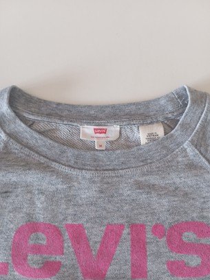 Sudadera Levi's Gris Logo Estampado Talla M