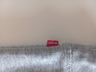 Sudadera Levi's Gris Logo Estampado Talla M
