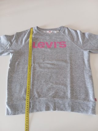 Sudadera Levi's Gris Logo Estampado Talla M