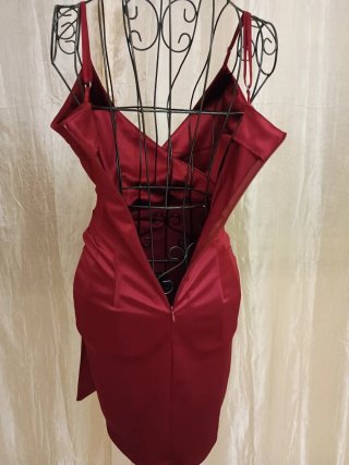Mini abito rosso