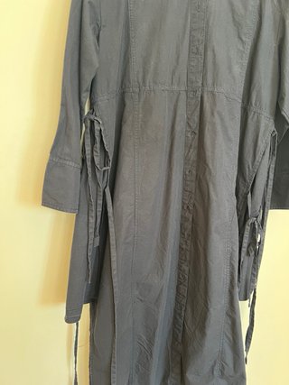 Vestido largo oversize azul
