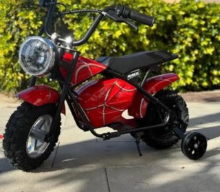 Mini Moto Eléctrica Infantil Roja