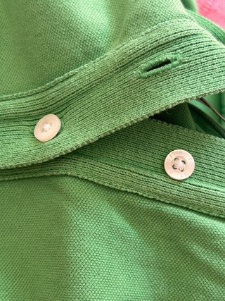 Polo Tommy Hilfiger verde manga 3/4