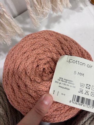 Ovillos Cotton Air CASASOL y anillas madera