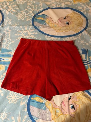 Falda pantalón roja