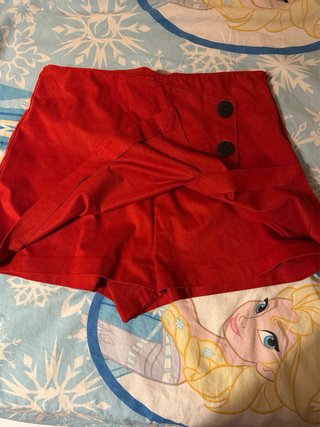 Falda pantalón roja