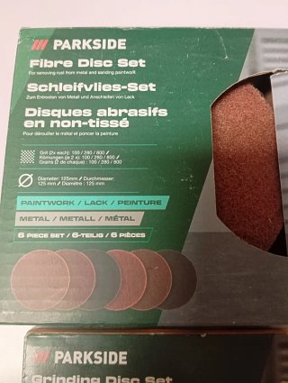 Parkside 2 Set Discos Fibra y Desbarbar