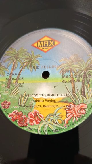 Ric Fellini – Welcome To Rimini 12" (1984) MAX 105