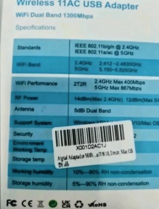 Adaptador Wifi Dual Band USB