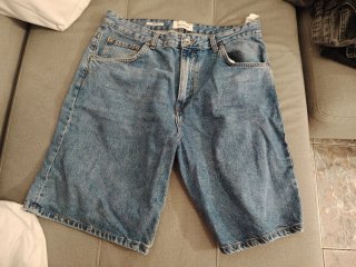 Pull&Bear Vaqueros Cortos Azules