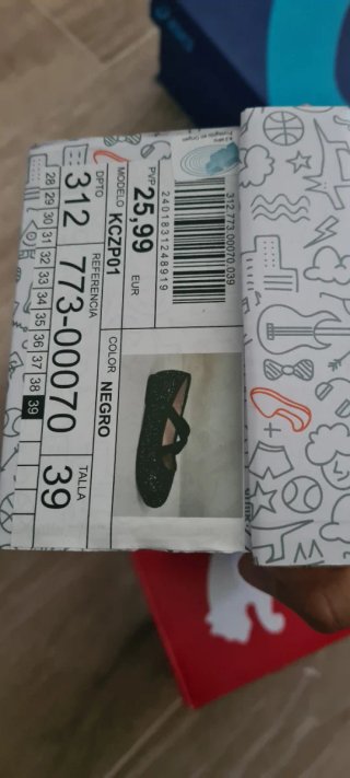 Zapatillas Bailarinas Brillantes Talla 39