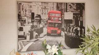 Cuadro autobús rojo Londres Ikea