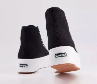Superga Plataforma Negras 38