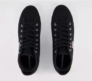 Superga Plataforma Negras 38