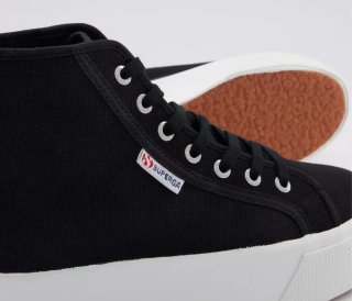 Superga Plataforma Negras 38