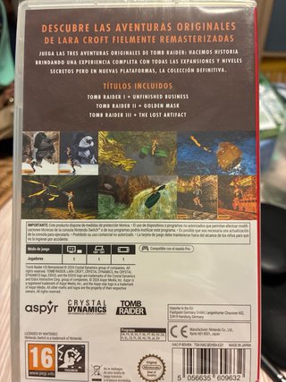 Tomb Raider I, II, III Remastered Switch