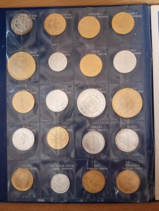 Colección de Monedas Del Real a la Peseta