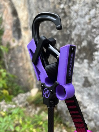 Pértiga escalada morada