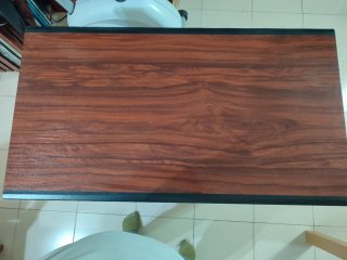 Mesa de escritorio madera y metal