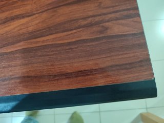Mesa de escritorio madera y metal