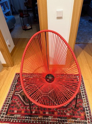 Silla Acapulco Roja Plástico