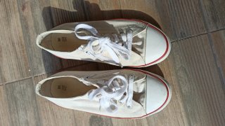 Zapatillas lona blancas talla 36