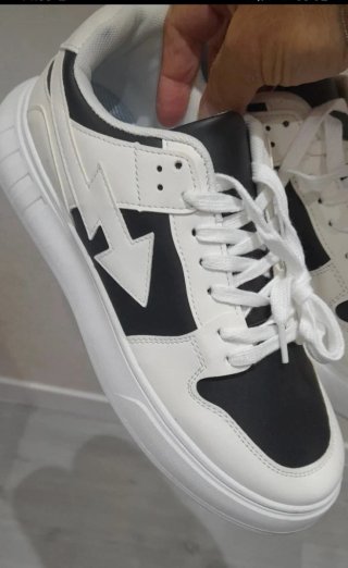 Sneakers Pelle N43 Nero Bianco