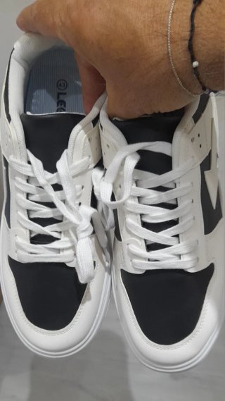 Sneakers Pelle N43 Nero Bianco