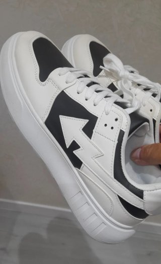 Sneakers Pelle N43 Nero Bianco