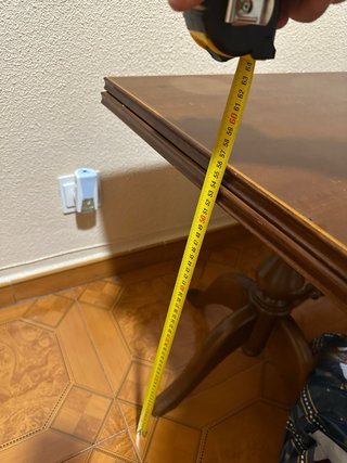 Mesa de salón convertible madera