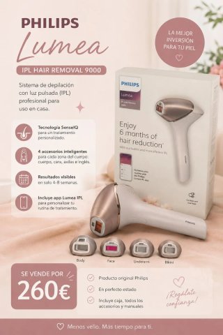 Philips Lumea IPL Hair Removal 9000