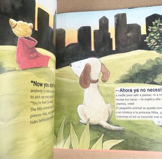 La princesa Nika y su perro. Libro bilingüe.