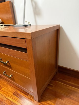 Dormitorio completo: Cama, cómoda y 2 mesillas